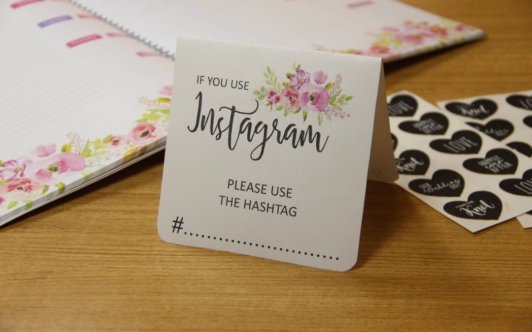 select your wedding hashtag