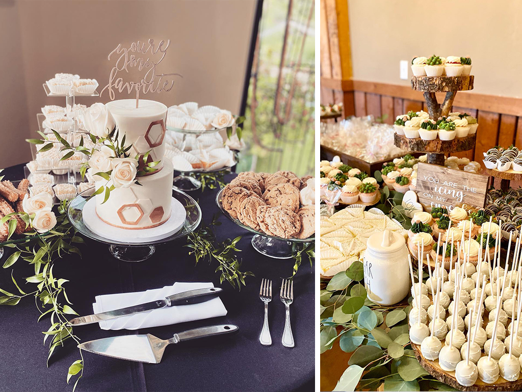 Dessert table for wedding